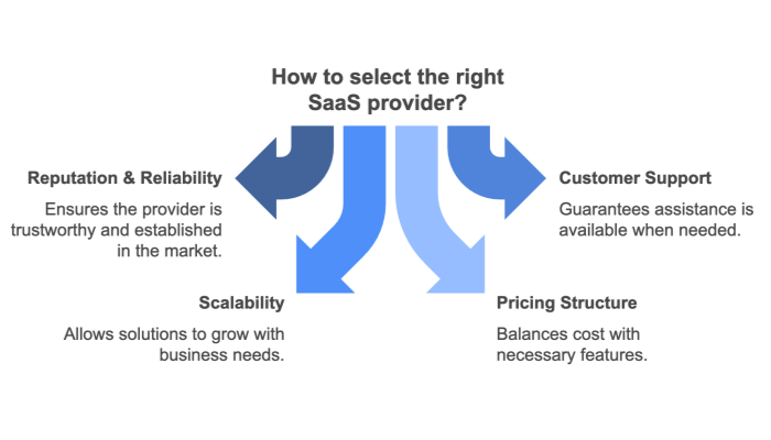 SaaS Tips for selecting provider