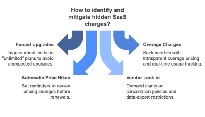 How to identify and mitigate hidden SaaS charges?