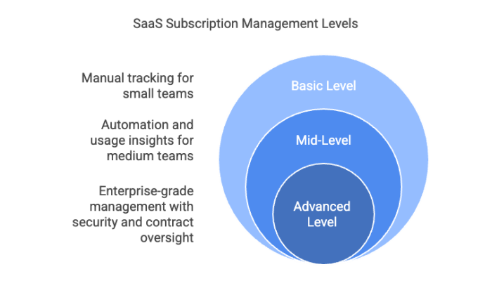 SaaS Subscription Management Levels